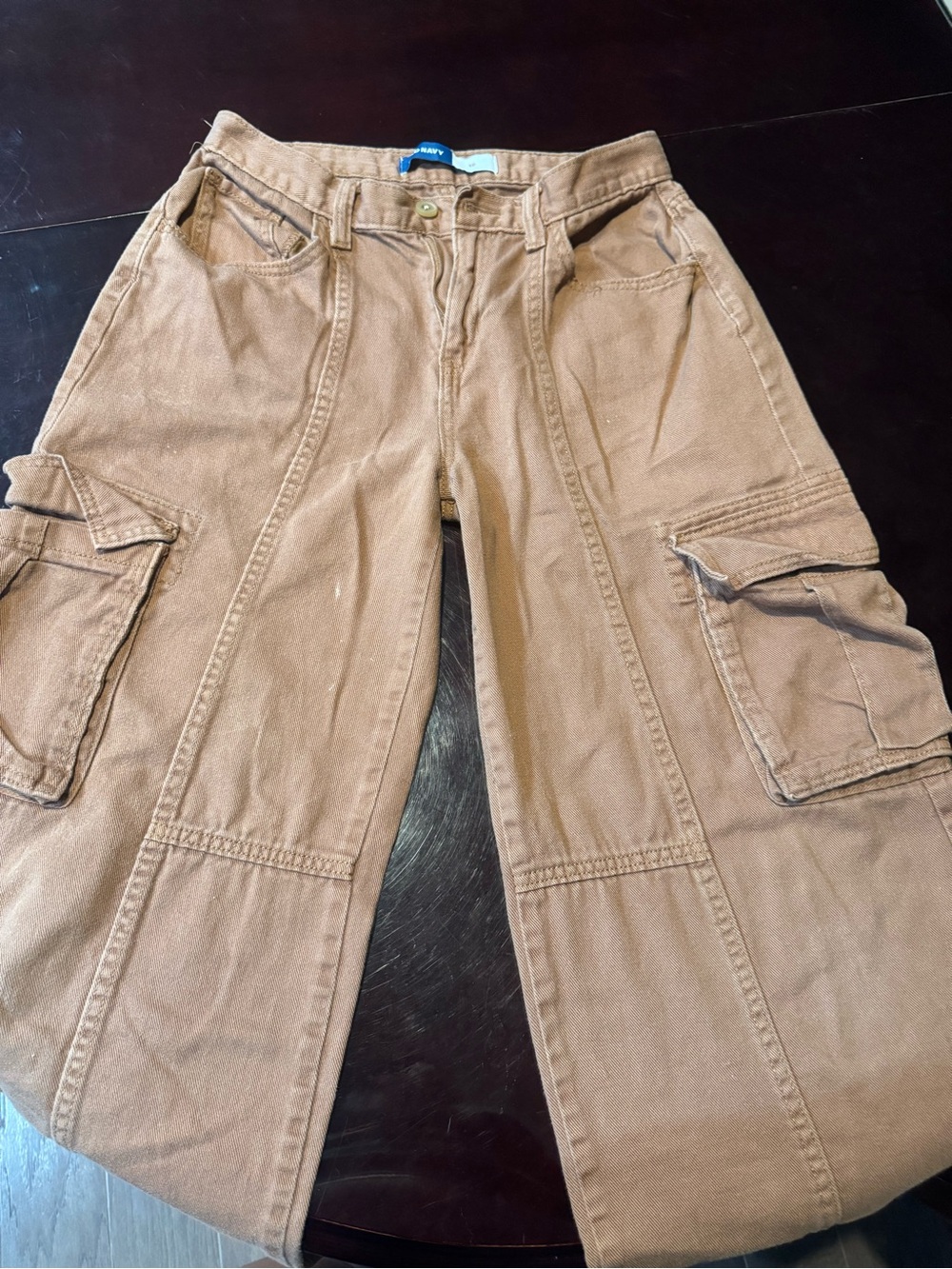 Girl's Tan Cargo Pants